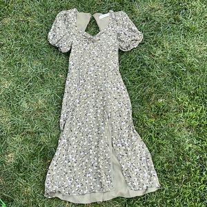 long floral dress